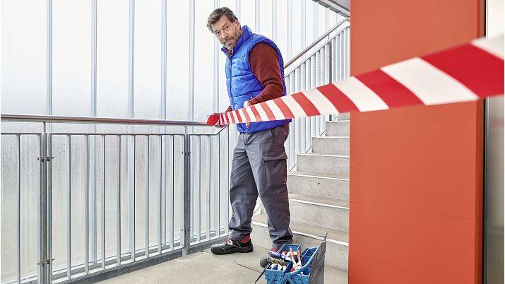 Tesa Signal - Sicherheitsband - 80 mm x 100 m