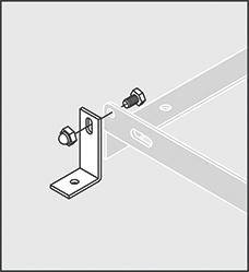 Bodenmontagewinkel vzk für Fahrradständer 2-er-Set