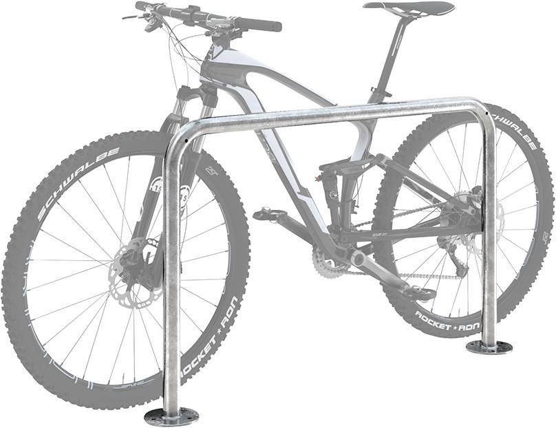 Fahrrad-Anlehnbügel verzinkt, L 1000 mm zum Aufdübeln
