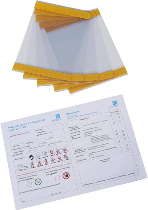 Prüfprotokoll f.Fahrgerüste Zarges