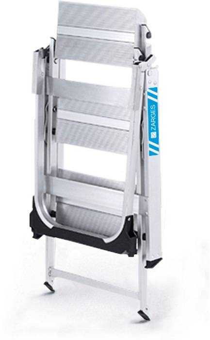 Sicherheitstreppe Plazastep P 5Stufen Arbeits-H.3,1m G.13kg Holm-H.68mm Zarges