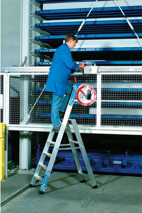 Stufen-Stehleiter Seventec S 3Stufen L.1,44m Arbeits-H.2,7m LM G.6kg Zarges