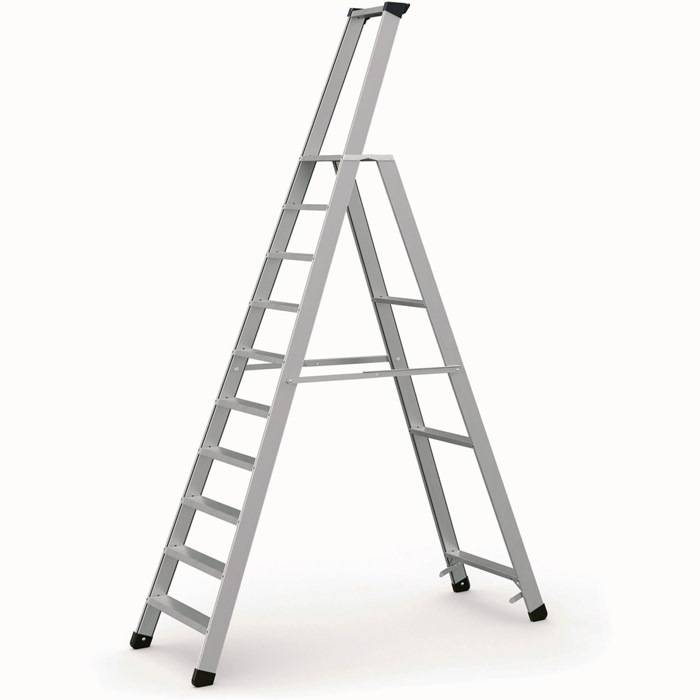 Stufen-Stehleiter Seventec S 10Stufen L.3,05m Arbeits-H.4,2m LM G.14kg Zarges