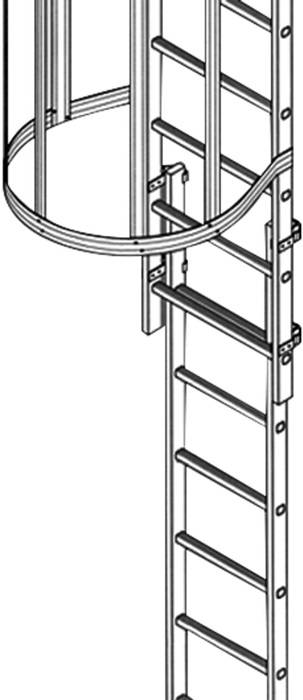 Fluchtleiter L.3,2m Nutz-L.2,5m G.8,6kg Alu. Zarges