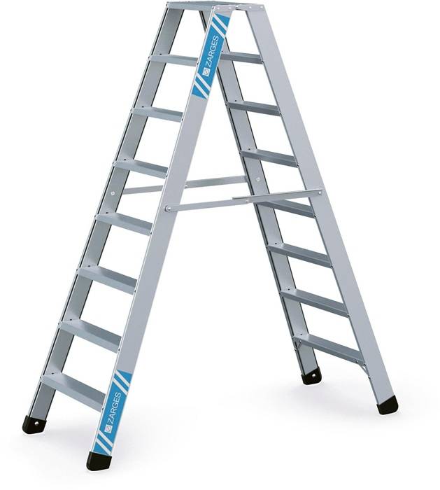 Stufen-Stehleiter Seventec B 2x8 Stufen L.1,9m Arbeits-H.3,35m G.12kg Zarges