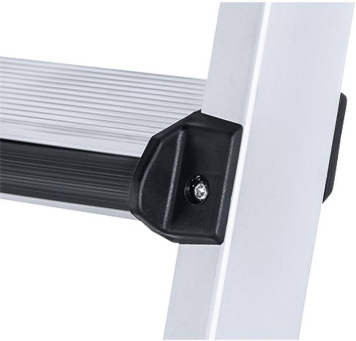 Stufen-Anlegeleiter Comfortstep L 6Stufen L.1,64m Arbeits-H.2,75m G.4,2kg Zarges