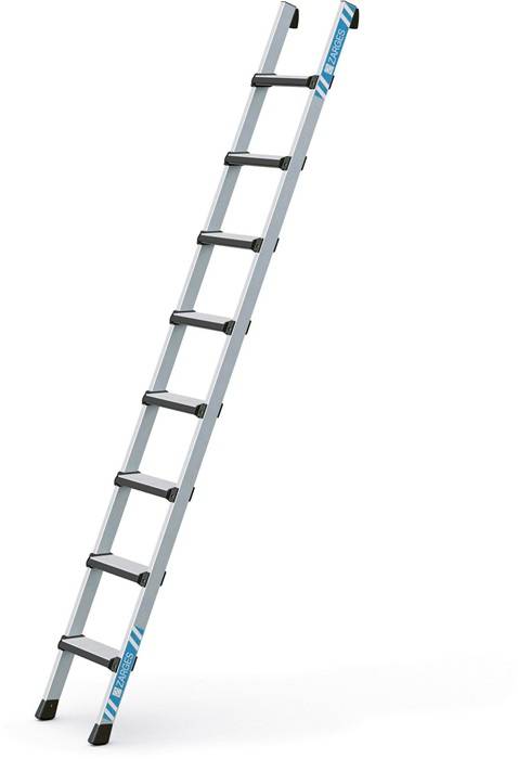 Stufen-Anlegeleiter Comfortstep L 8Stufen L.2,11m Arbeits-H.3,25m G.5,3kg Zarges