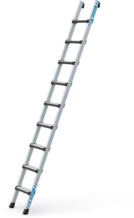 Stufen-Anlegeleiter Comfortstep L 9Stufen L.2,35m Arbeits-H.3,5m G.5,8kg Zarges