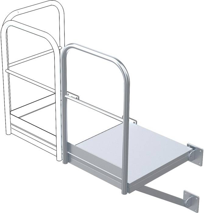 Erweiterungspodest BxT 940x1000mm G.74kg VA Flächenlast 3,5kN/m2 Zarges