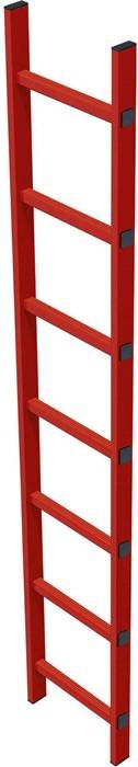 Schachtleiter 14Sprossen L.3,92m LW 400mm Ku. GFK Außen-B.450mm Zarges