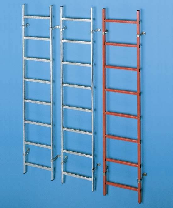 Schachtleiter 15Sprossen L.4,2m LW 300mm Ku. GFK Außen-B.350mm Zarges