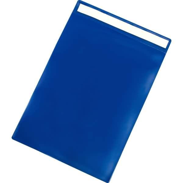 Kennzeichnungshülle A4 hoch PVC selbstklebend blau VE=10 Stück