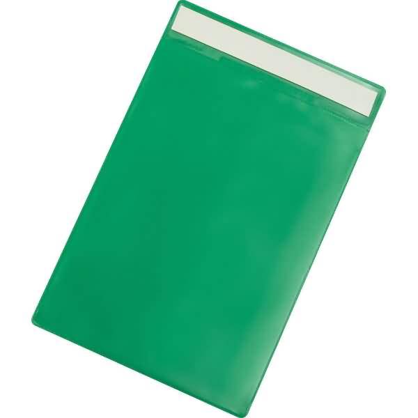 Kennzeichnungshülle A5 hoch PVC selbstklebend grün VE=10 Stück