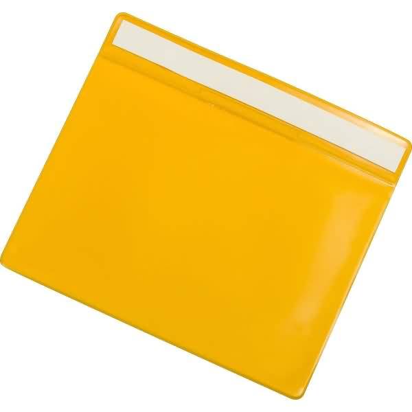 Kennzeichnungshülle A5 quer PVC selbstklebend gelb VE=10 Stück