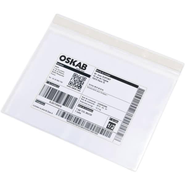 Kennzeichnungshülle A4 quer PVC selbstklebend transparent VE=10 Stück