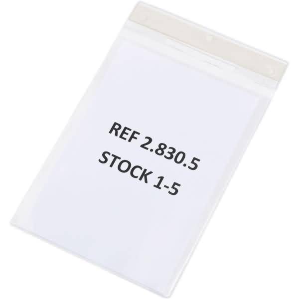 Kennzeichnungshülle A5 hoch PVC selbstklebend transparent VE=10 Stück