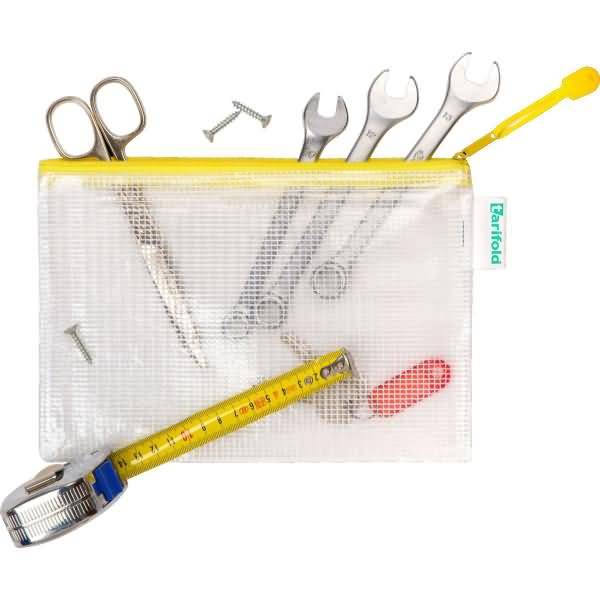 Reißverschlusstasche PVC blau A5 235x165mm VE=8 Stück