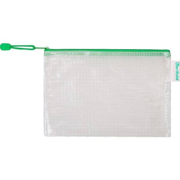 Reißverschlusstasche PVC grün A5 235x165mm VE=8 Stück