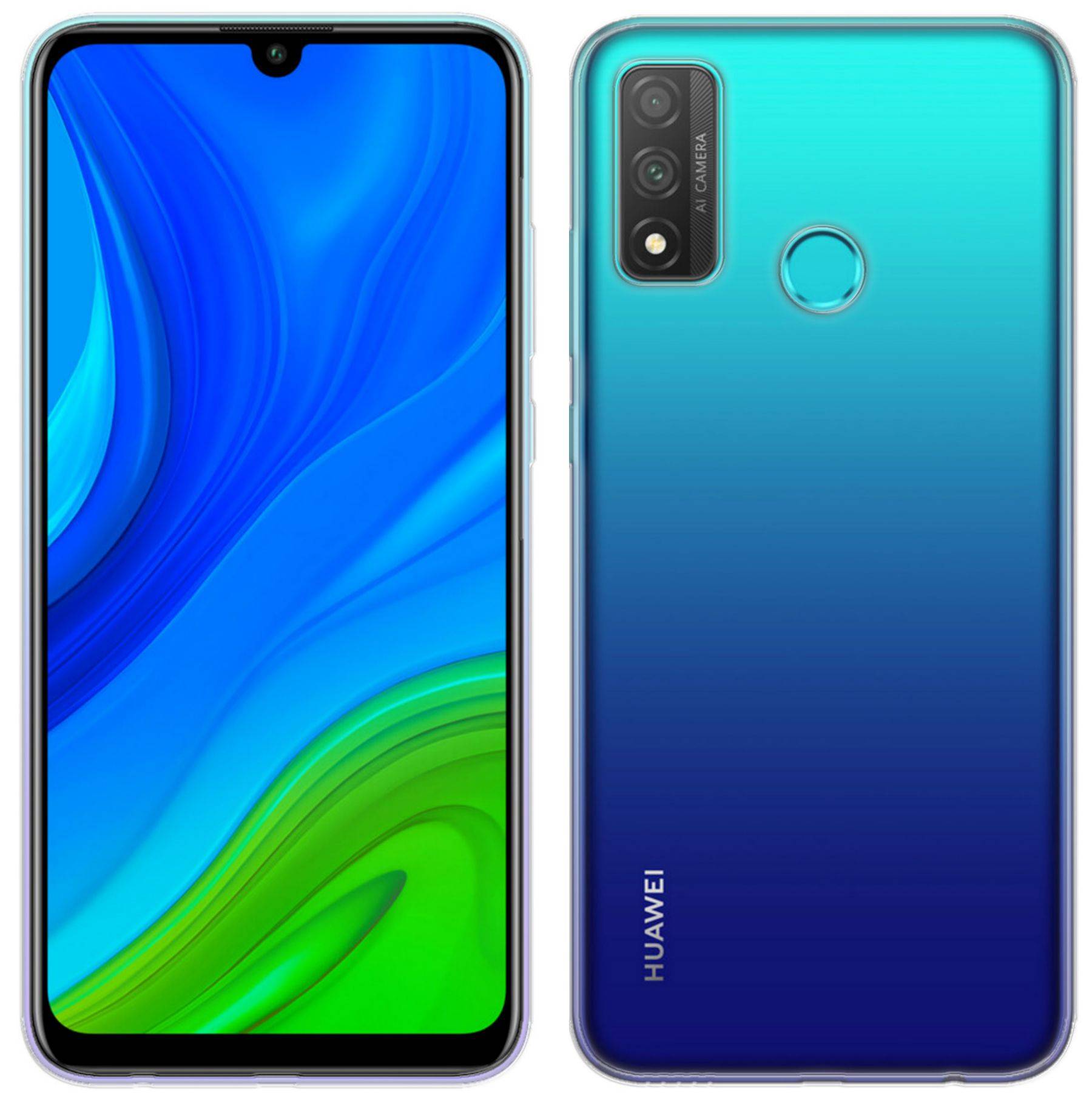 cofi1453® Silikon Hülle Basic kompatibel mit Huawei P Smart 2020 Case TPU Soft Handy Cover Schutz Transparent