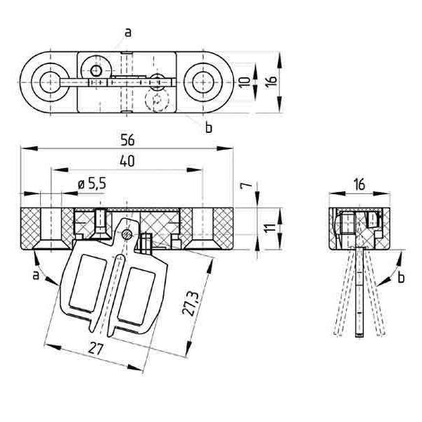 Schmersal Betätiger beweglich AZ 15/16-B6