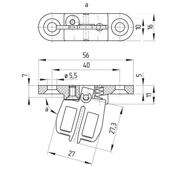Schmersal Betätiger beweglich AZ 15/16-B2