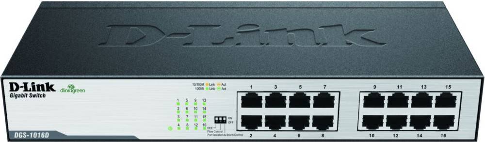 DLink Deutschland 16-Port Gigabit Switch DGS-1016D/E