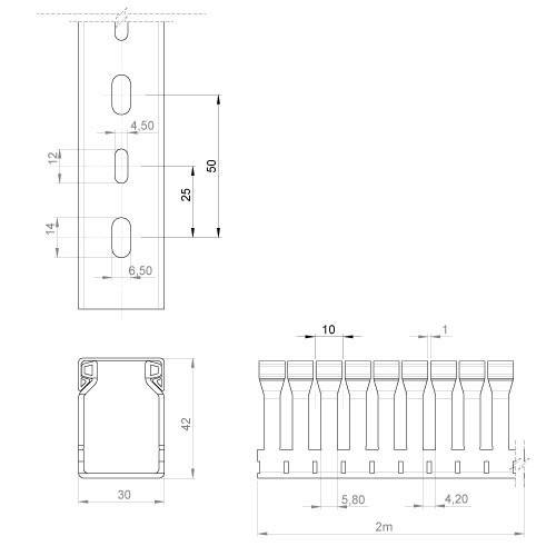 Unex Verdrahtungskanal lgr 40.30.88