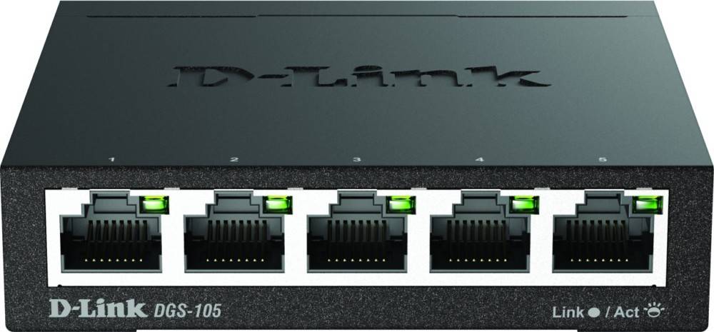 D-Link DGS-105/E DGS-105 Netzwerk Switch 5 Port 1 GBit/s