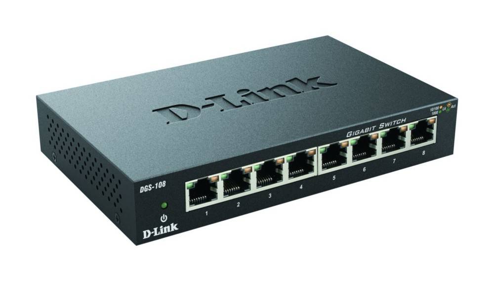 DLink Deutschland Gigabit Switch 8-Port DGS-108/E