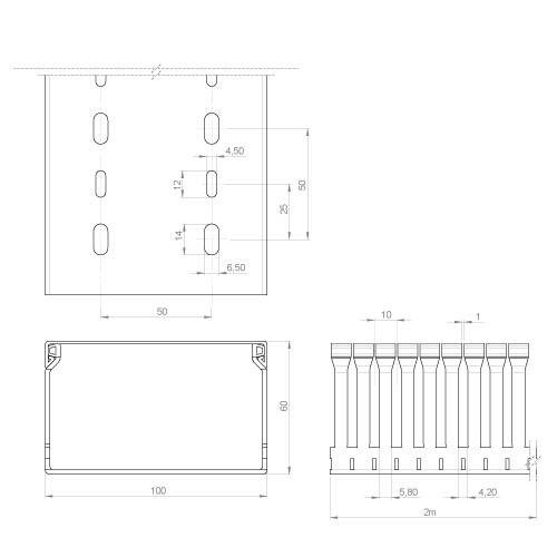 Unex Verdrahtungskanal gr 60.100.77
