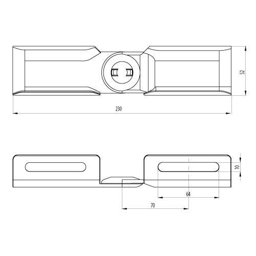 Unex Gelenkstück vertikal 66813