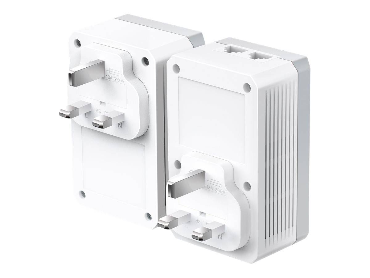 TP-Link TL-PA4022P KIT AV600 2-port Passthrough Powerline - Starter Kit - Powerline Adapterkit - HomePlug AV (HPAV)
