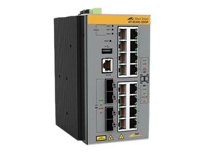 Allied Telesis AT IE340-20GP - Switch - L3 - managed - 8 x 10/100/1000 (PoE+)