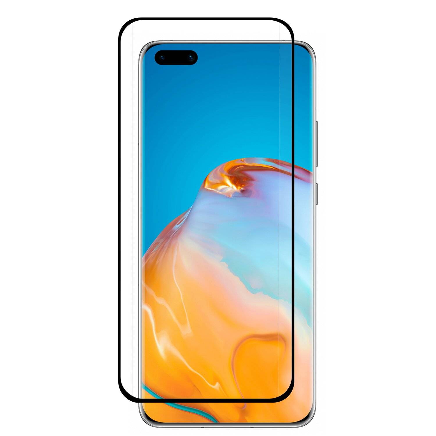 5D Schutz Glas Folie für HUAWEI P40 PRO Curved Schutz Folie Vollständig Klebend und Abdeckung