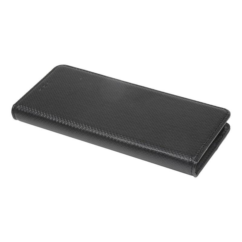 Buch Tasche "Smart" für MOTOROLA EDGE+ Handy Hülle Etui Brieftasche Schutzhülle mit Standfunktion, Kartenfach Schwarz