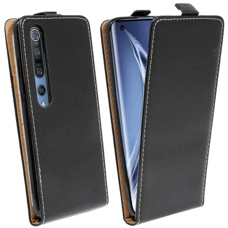 Flip Case für XIAOMI MI 10 PRO Handy Tasche vertikal aufklappbar Schutzhülle Klapp Hülle Schwarz