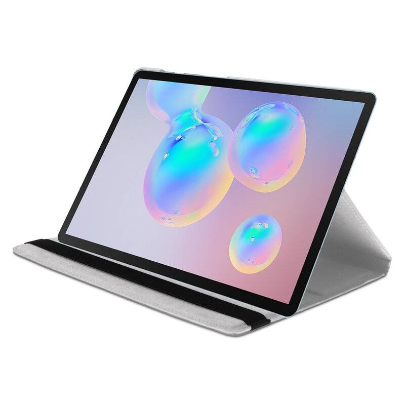 Tablet Cover für Samsung Galaxy Tab S6 10,5 Zoll ( SM-T860 / SM-T865 ) Tasche Hülle Bumper Case Rotierbar mit Ständer Weiß