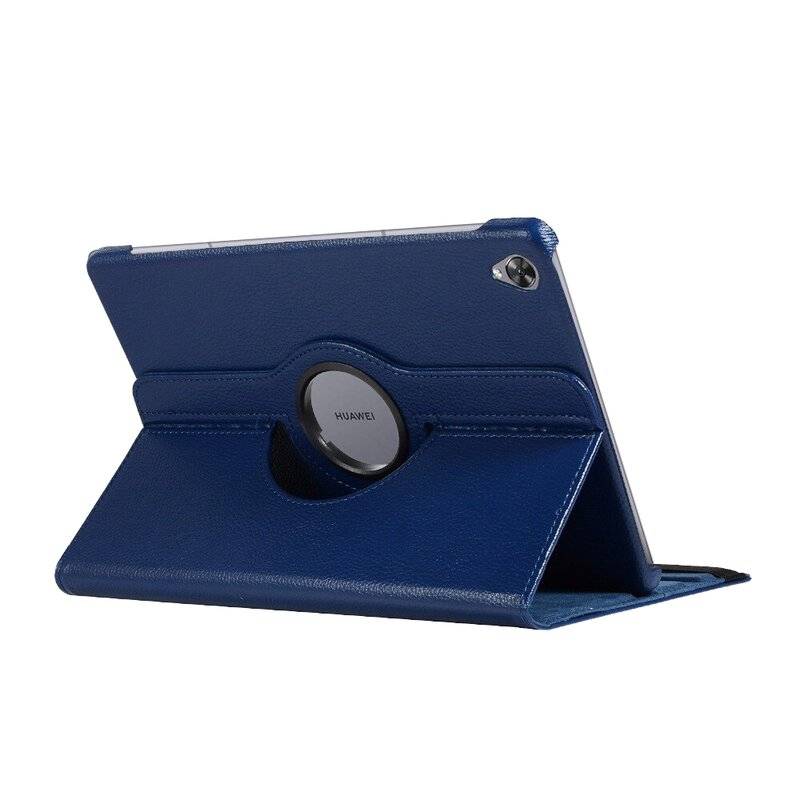 360 Schutz Tablet Cover für HUAWEI MEDIAPAD M6 8.4 ZOLL Tasche Hülle Tabletschale Bumper Case Etui Rotierbar mit Ständer Blau