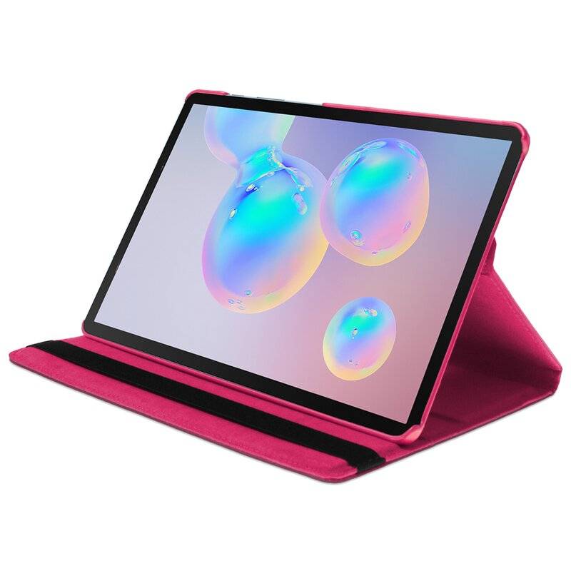 360 Schutz Tablet Cover für HUAWEI MEDIAPAD M6 8.4 ZOLL Tasche Hülle Tabletschale Bumper Case Etui Rotierbar mit Ständer Pink
