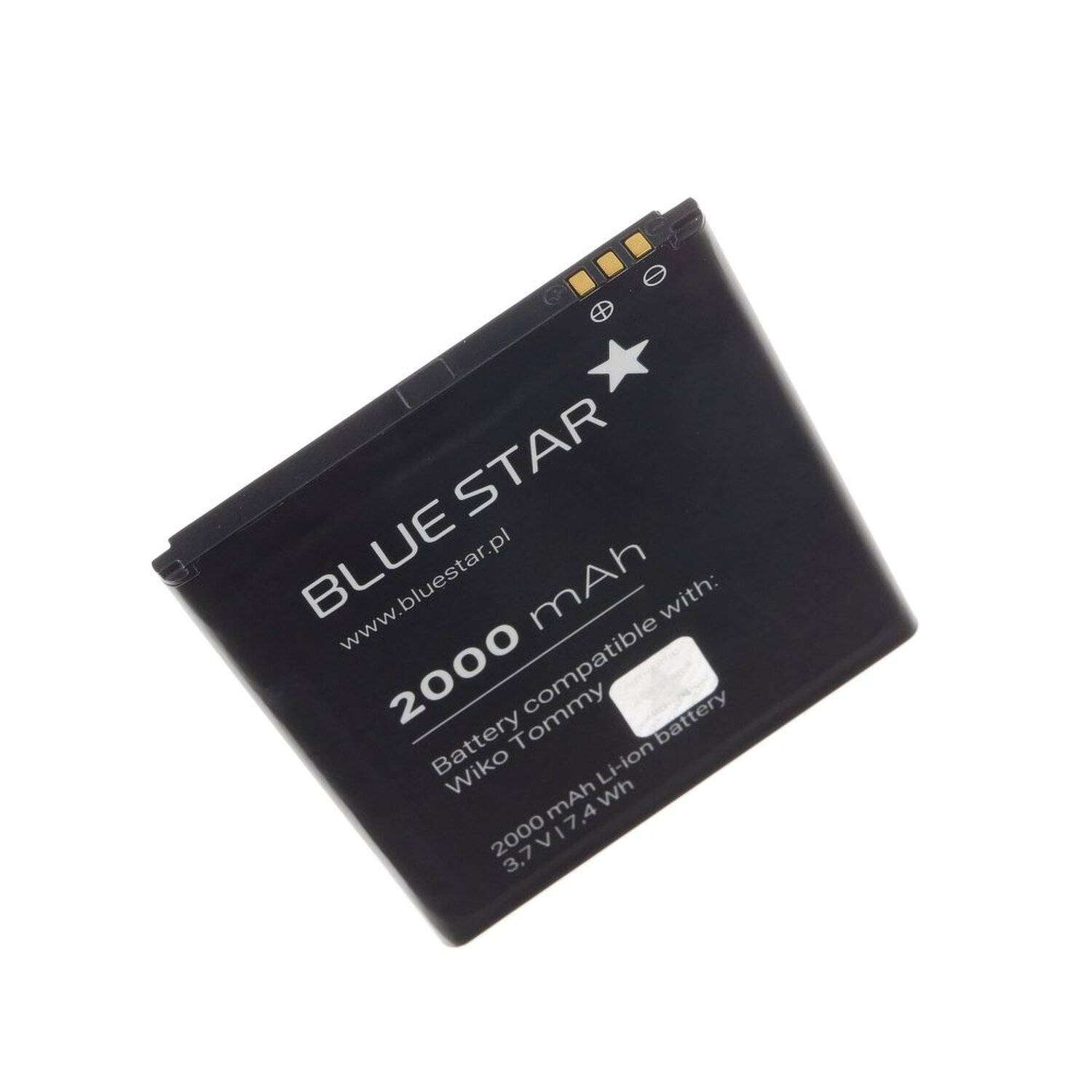 Bluestar Akku Ersatz fÃ¼r Wiko Tommy / Tommy 2 2000mAh Li-lon Austausch Batterie Accu Wiko 4901
