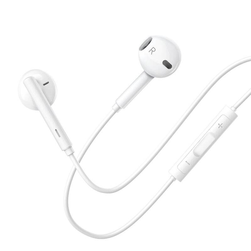 HP-7500 In Ear Kopfhörer Stereo Headset USB-C TYP-C mit Mikrofon Fernbedienung für Handy iPhone Samsung Sony Huawei Weiß