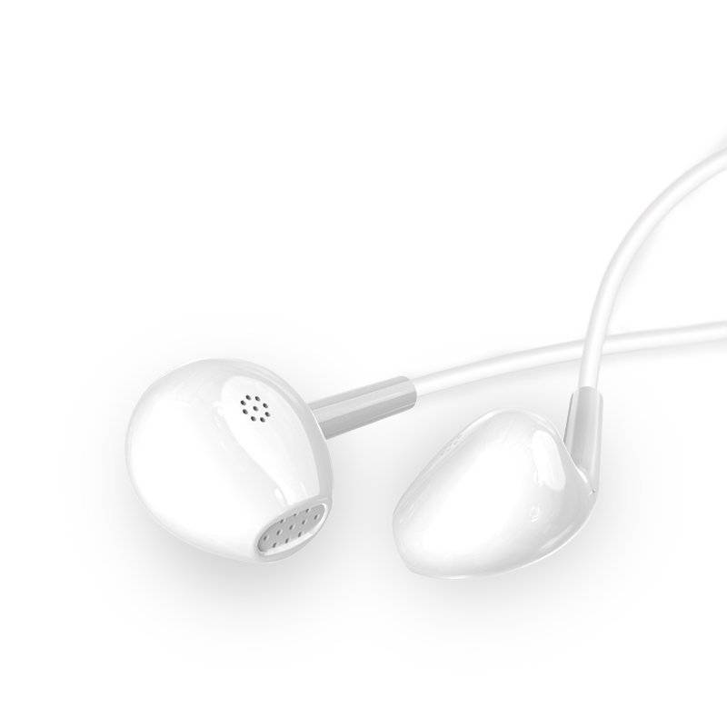 Dudao Earphones In-Ear Ohrhörer mit Fernbedienung und Mikrofon minijack 3,5 mm Anschluss in Weiss