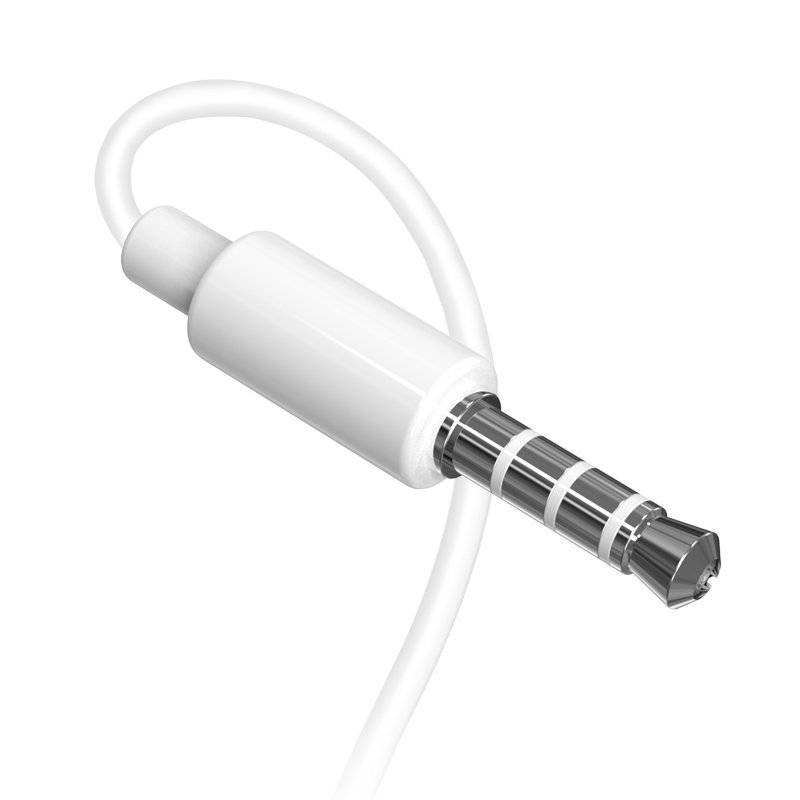 Dudao Earphones In-Ear Ohrhörer mit Fernbedienung und Mikrofon minijack 3,5 mm Anschluss in Weiss
