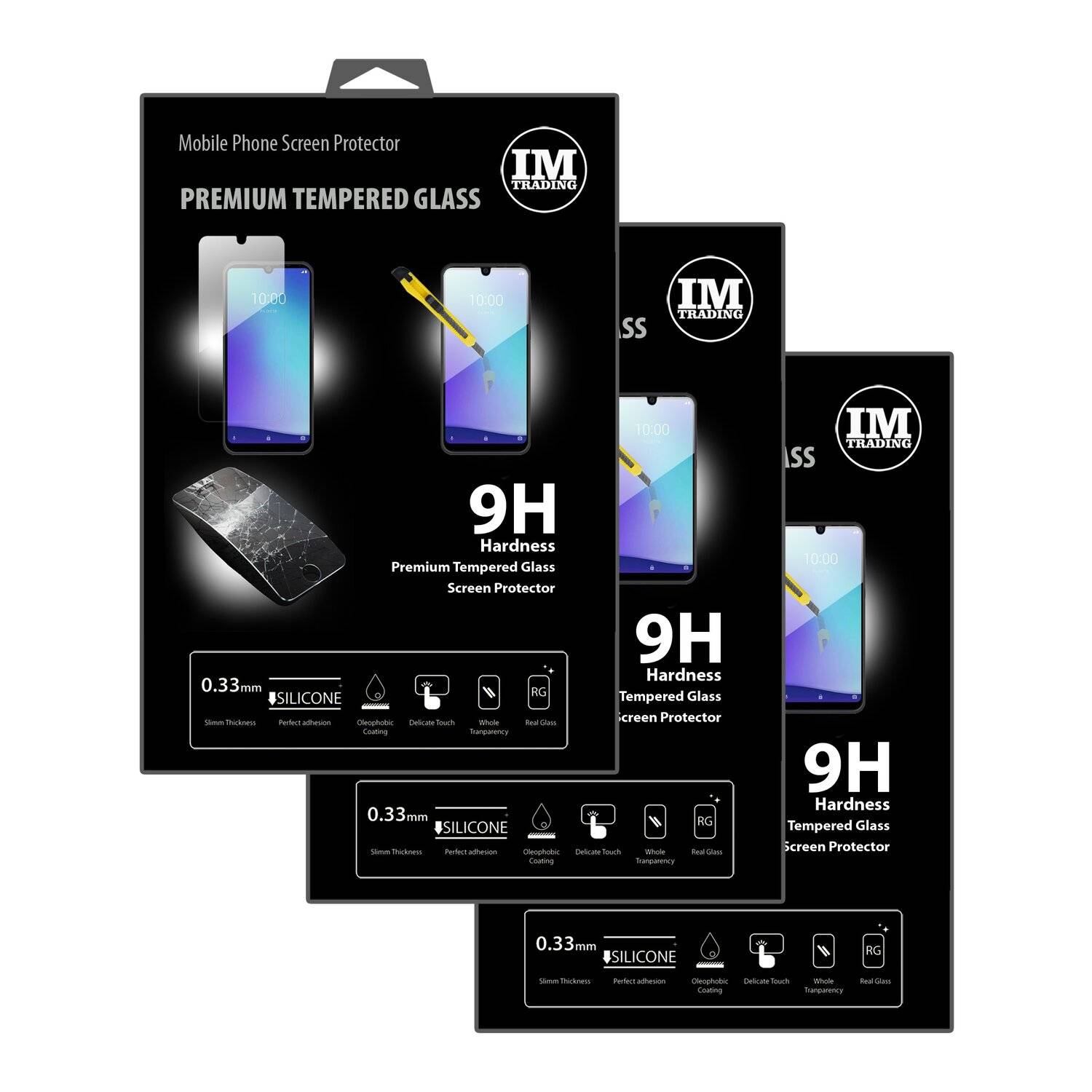 cofi1453 3X Schutz Schutz Glas 9H Tempered Glass Display Schutz Folie Display Glas Screen Protector kompatibel mit ZTE BLADE A5 2020