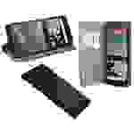 Buch Tasche "Smart" kompatibel mit NOKIA 5.3 Handy Hülle Etui Brieftasche Schutzhülle mit Standfunktion, Kartenfach Schwarz