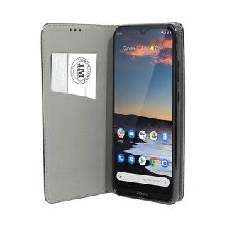 Buch Tasche "Smart" kompatibel mit NOKIA 5.3 Handy Hülle Etui Brieftasche Schutzhülle mit Standfunktion, Kartenfach Schwarz