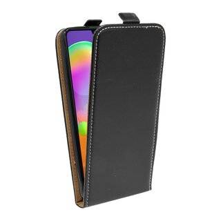 Flip Case kompatibel mit Samsung Galaxy A31 (A315F) Handy Tasche vertikal aufklappbar Schutzhülle Klapp Hülle Schwarz