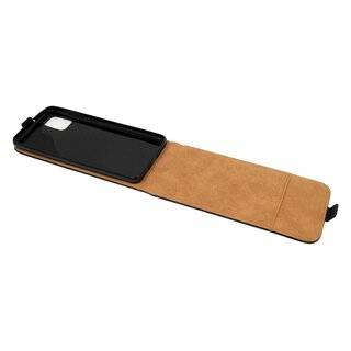 Flip Case kompatibel mit Samsung Galaxy A31 (A315F) Handy Tasche vertikal aufklappbar Schutzhülle Klapp Hülle Schwarz