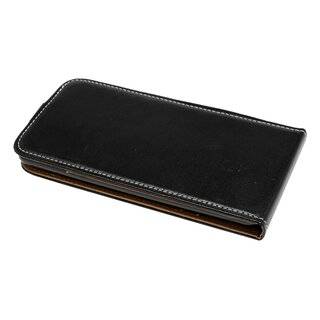 Flip Case kompatibel mit Samsung Galaxy A31 (A315F) Handy Tasche vertikal aufklappbar Schutzhülle Klapp Hülle Schwarz