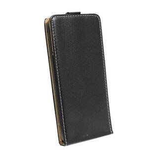 Flip Case kompatibel mit Samsung Galaxy A11 (A115F) Handy Tasche vertikal aufklappbar Schutzhülle Klapp Hülle Schwarz